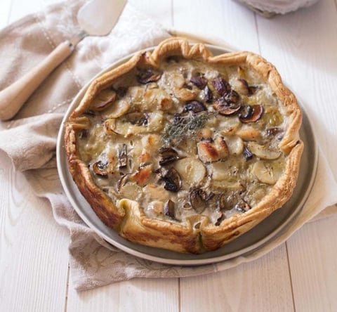 Quiche Épaisse Topinambours Lapin Champignons