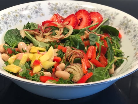 Rafraichissante Salade de Fruits et Légumes