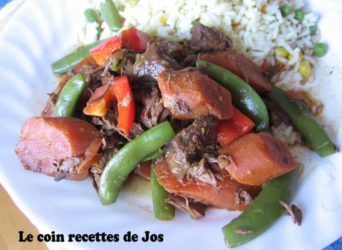 RAGOÛT DE BOEUF AUX LÉGUMES ET GINGEMBRE (MIJOTEUSE)