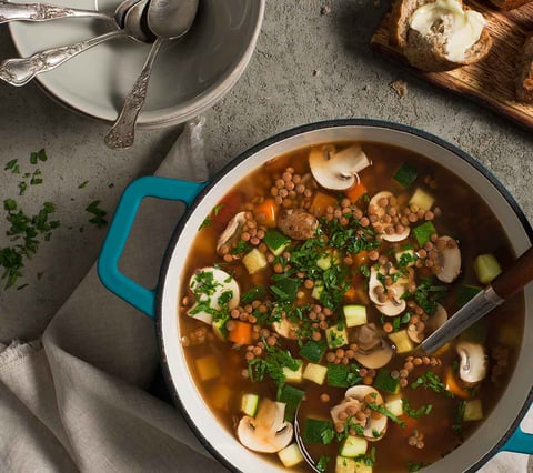 Ragoût Lentilles et Champignons