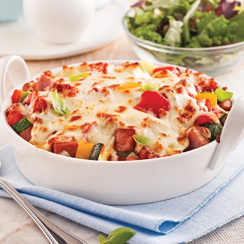 Ratatouille au Jambon Gratinée