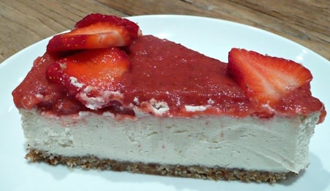 Raw Cheesecake aux Fraises
