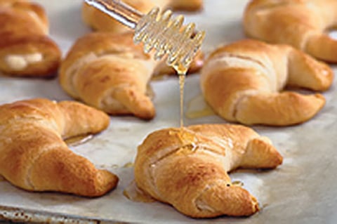 Croissants à la Crème au Miel