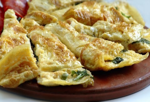 Omelette aux Épinards