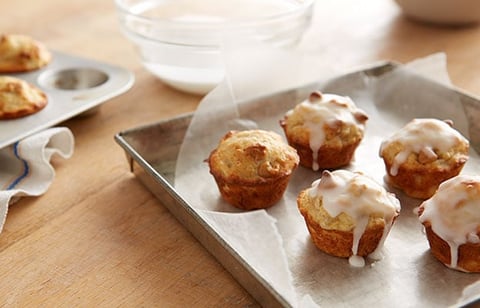 Mini Muffins Aux Bananes Et Grains Au Beurre D’arachides