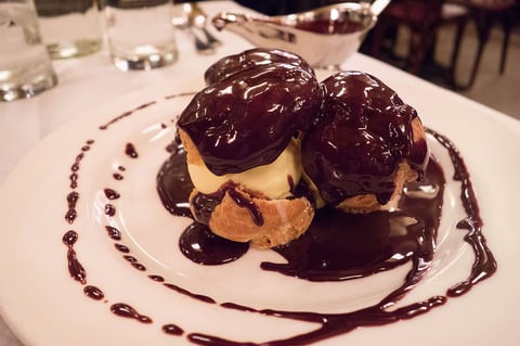 Profiteroles au Chocolat sans Gluten