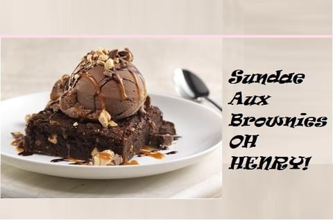 Sundae Aux Brownies OH HENRY!