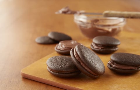 Tartelettes Whoopie Garnies De Chocolat