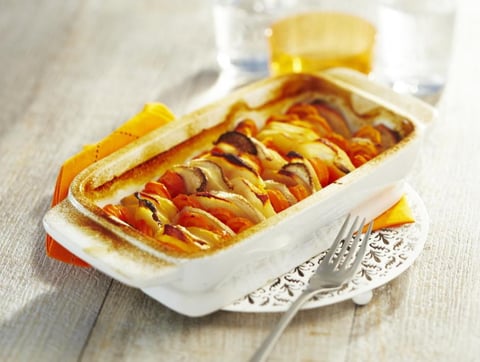 Gratin de Poires et Navets façon Boulangère