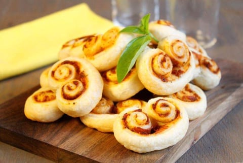 Palmiers Feuilletés Apéritifs Tomate