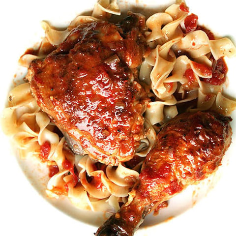 Poulet Braisé avec Sherry et Vinaigre de Xérès