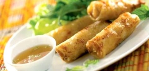 ROULEAUX DE PRINTEMPS AVEC FROMAGE DE CHEVRE FRAI ET RIZ