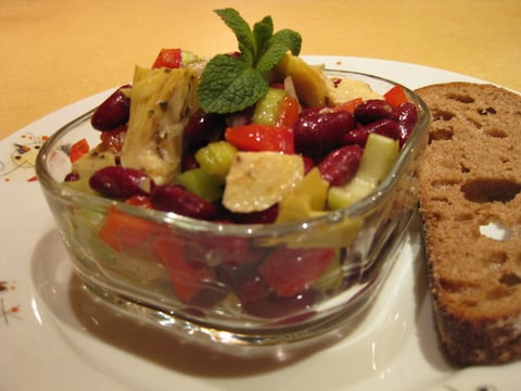 Salade de Fèves Rouges Simple et Rapide