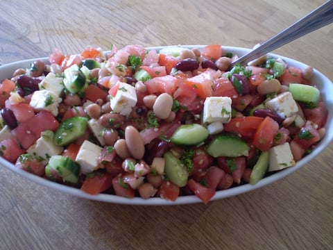 Salade de Légumineuses à la Grecque