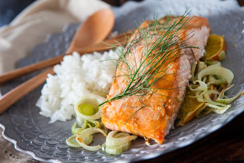 Saumon Miso à L'orange et au Fenouil
