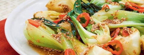 Végétarienne Pak Choi Sauce Sésame