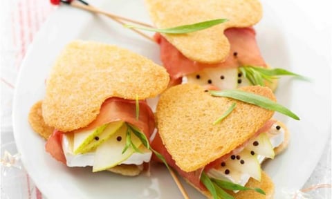 Coeur de Caprices des Dieux et Jambon Sérrano