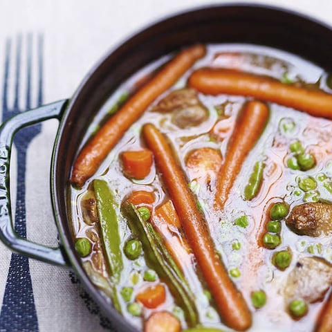 Navarin de Collier D’agneau aux Petits Légumes (menu de Pâques)