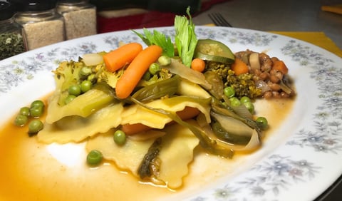 Rigatoni de Boeuf avec Légumes et Lentilles