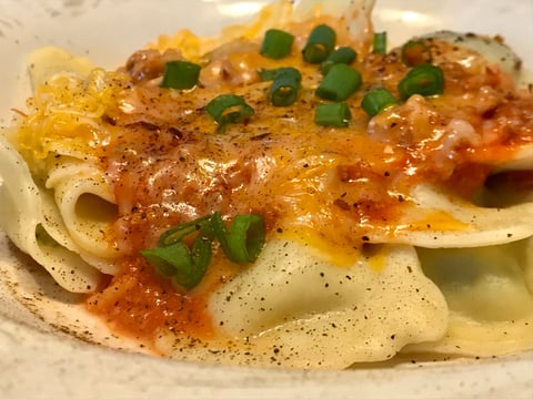 Ravioli Sauce à la Viande