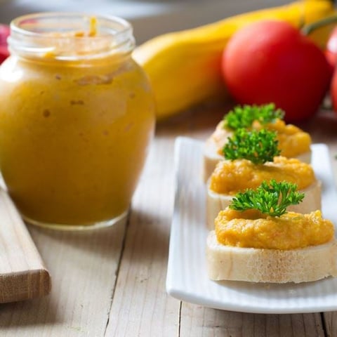Rillettes de Carottes Poivron et Cumin sur Toast