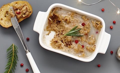 RILLETTES DE PORC À LA TIRE D’ÉRABLE