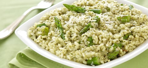 Risotto au Pesto et aux Asperges