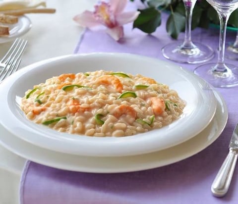Risotto aux Petits Pois et Crevettes