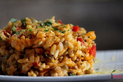 Risotto aux Poivrons Rôtis
