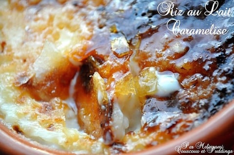 Riz au Lait Caramélisé ou Pudding au Riz façon Crème Brûlée