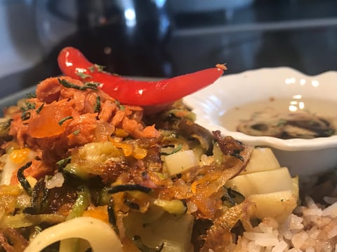 Riz Basmati et Légumes Frits