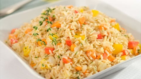 Riz Brun aux Légumes et Orzo Pilaf