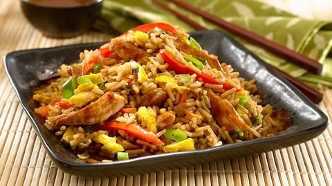 Riz Frit au Porc Teriyaki
