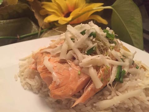 Riz Saumon Gratiné
