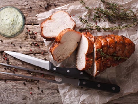 Rôti de Dindon et Mayonnaise aux Artichauts