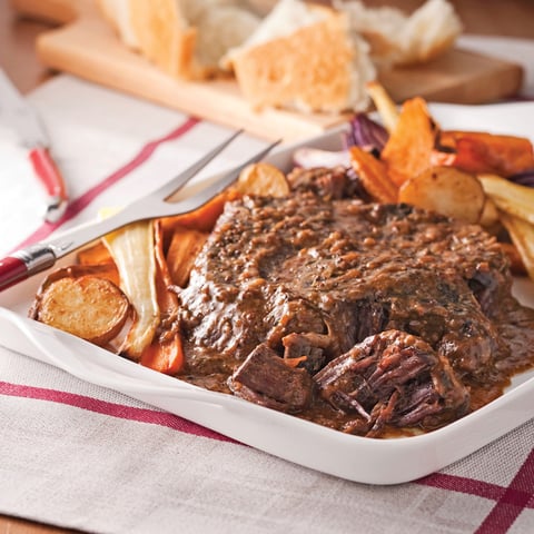 Rôti de Palette à L’oignon et Moutarde