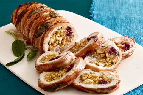 Roti de Dinde Enrobé de Bacon