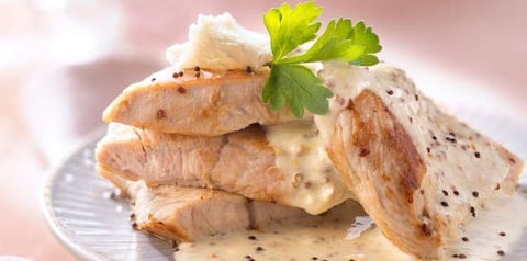 Rôti de Dinde Sauce Moutarde