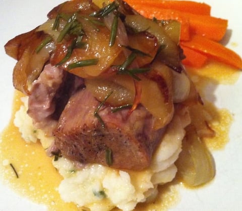 RÔTI DE PALETTE DE PORC AU CIDRE DE POMME