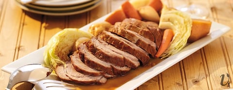 RÔTI DE PALETTE D’ÉPAULE DE VEAU DE LAIT DU QUÉBEC BRAISÉ AUX LÉGUMES DE CHEZ NOUS