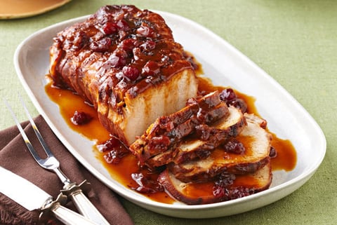 Rôti de Porc aux Canneberges et à L'orange à la Mijoteuse