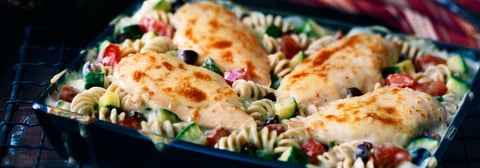 Rotinis au Poulet à la Méditerranéenne