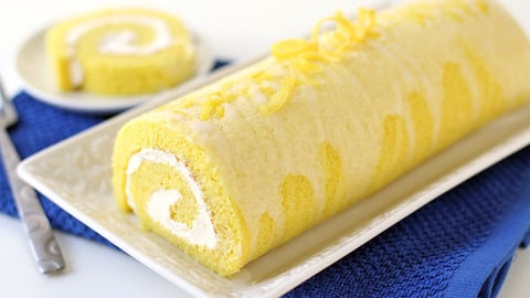 Roulé au Citron et à la Crème