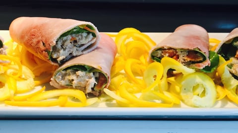 Roulé de Jambon Forêt Noire et Salade de Macédoine
