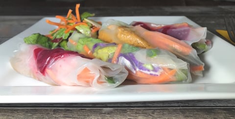 Rouleaux au Poulet, Boeuf et Légumes