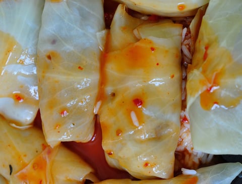 Rouleau de Chou Farci à la Vietnamienne