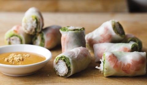 ROULEAUX DE PRINTEMPS AUX CREVETTES