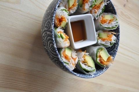 Rouleaux de Printemps Avocat Crevettes