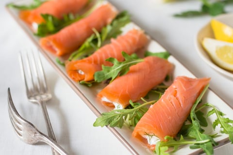 Rouleaux de Saumon Fumé et Philadelphia