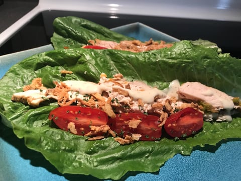 Roulés de Laitue au Poulet
